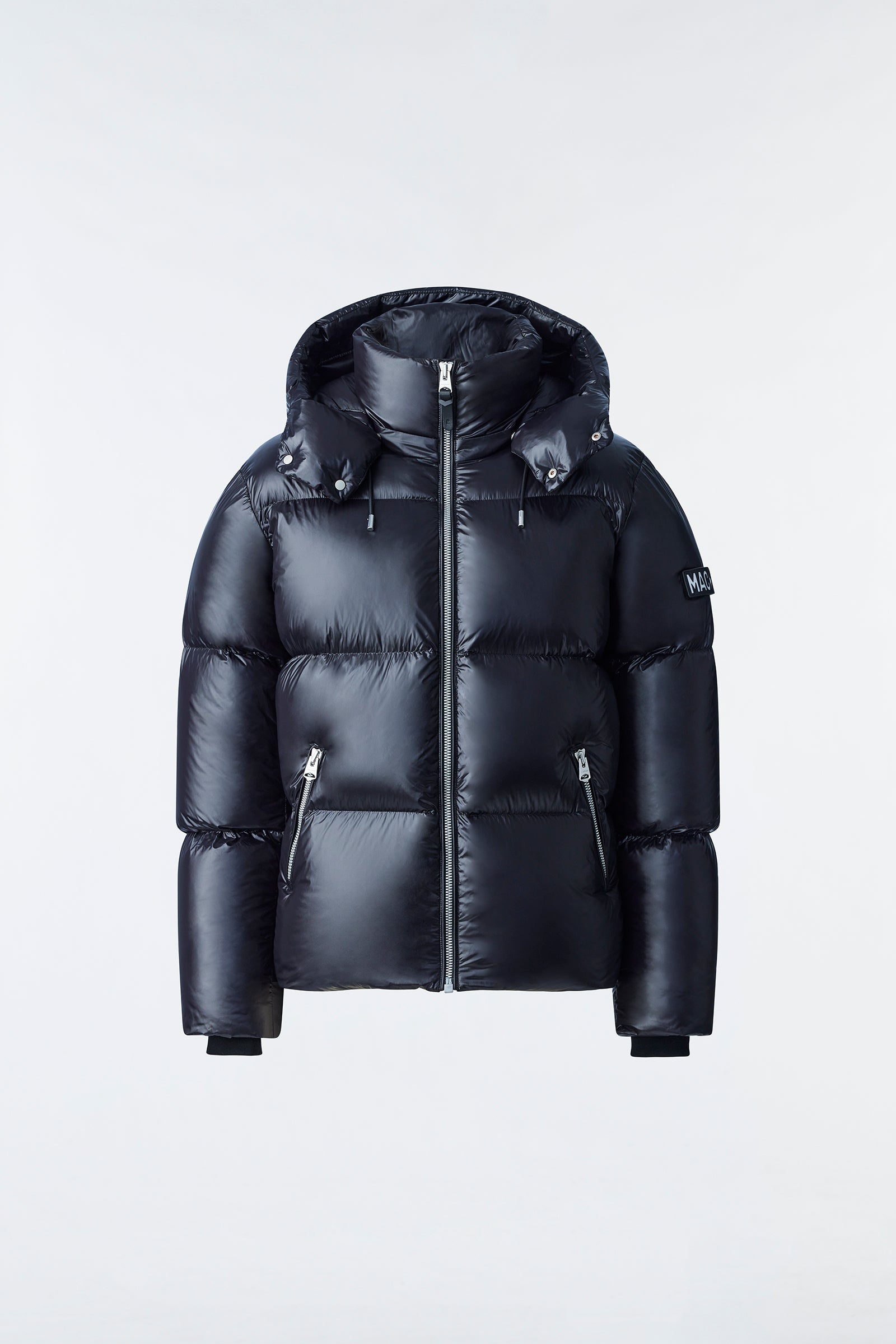 Kent, Lustrous light down jacket with hood for men | Mackage® Canada