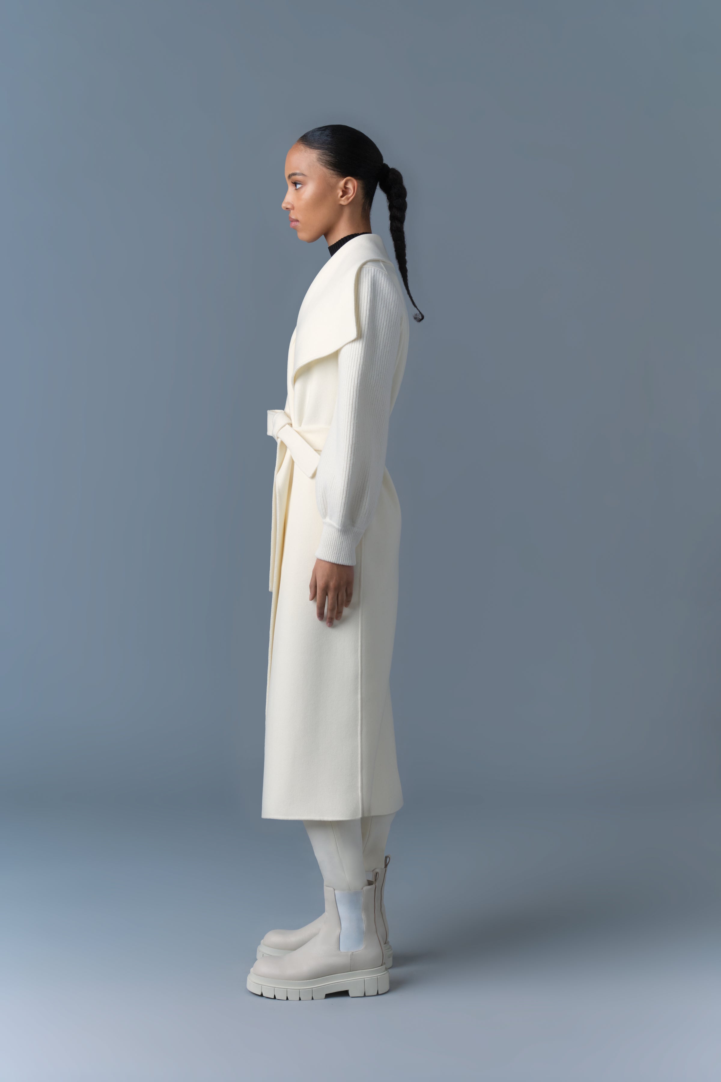 Cream wool outlet coat