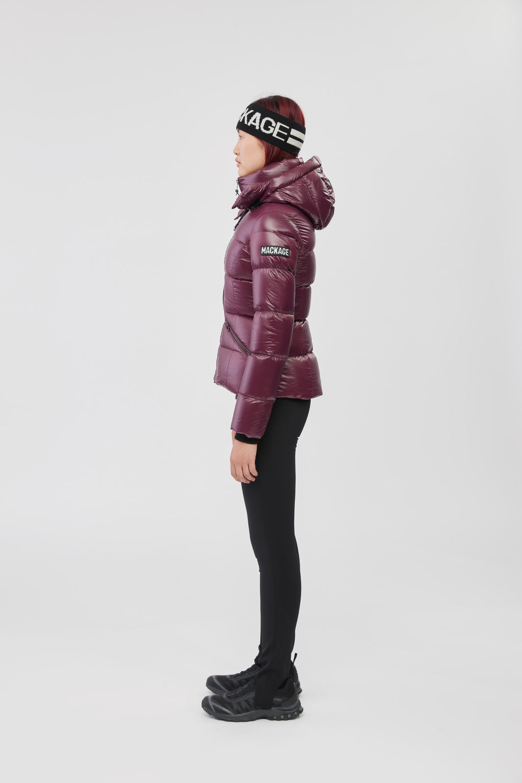 Quilted Hoodie - Wine and Cream – M E D I U M S