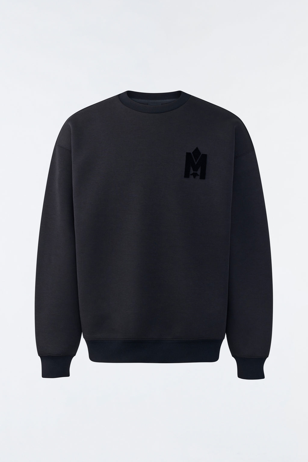 Max, Double face jersey sweatshirt with embroidered logo for men 